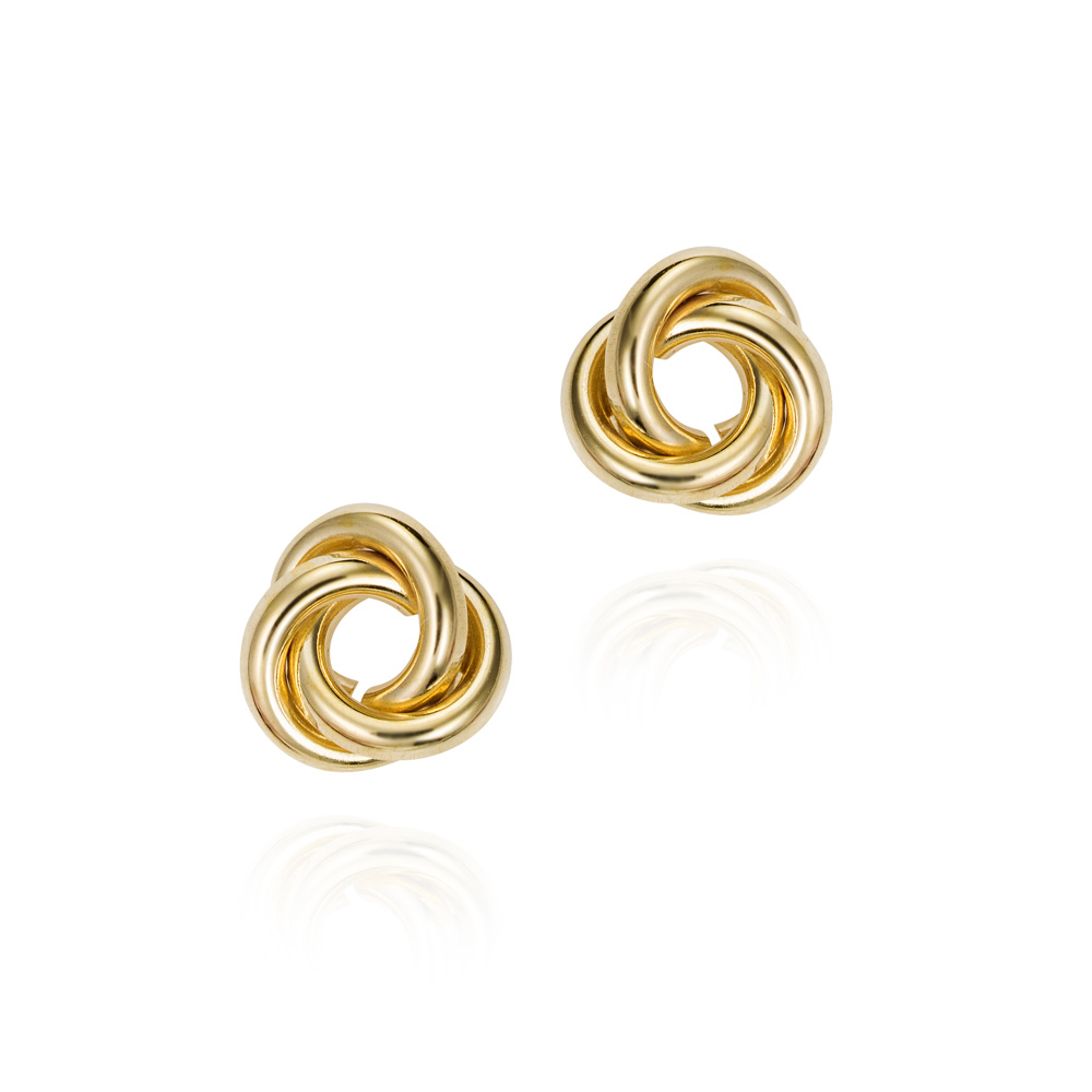 PENDIENTES 9K ORO AMARILLO NUDO