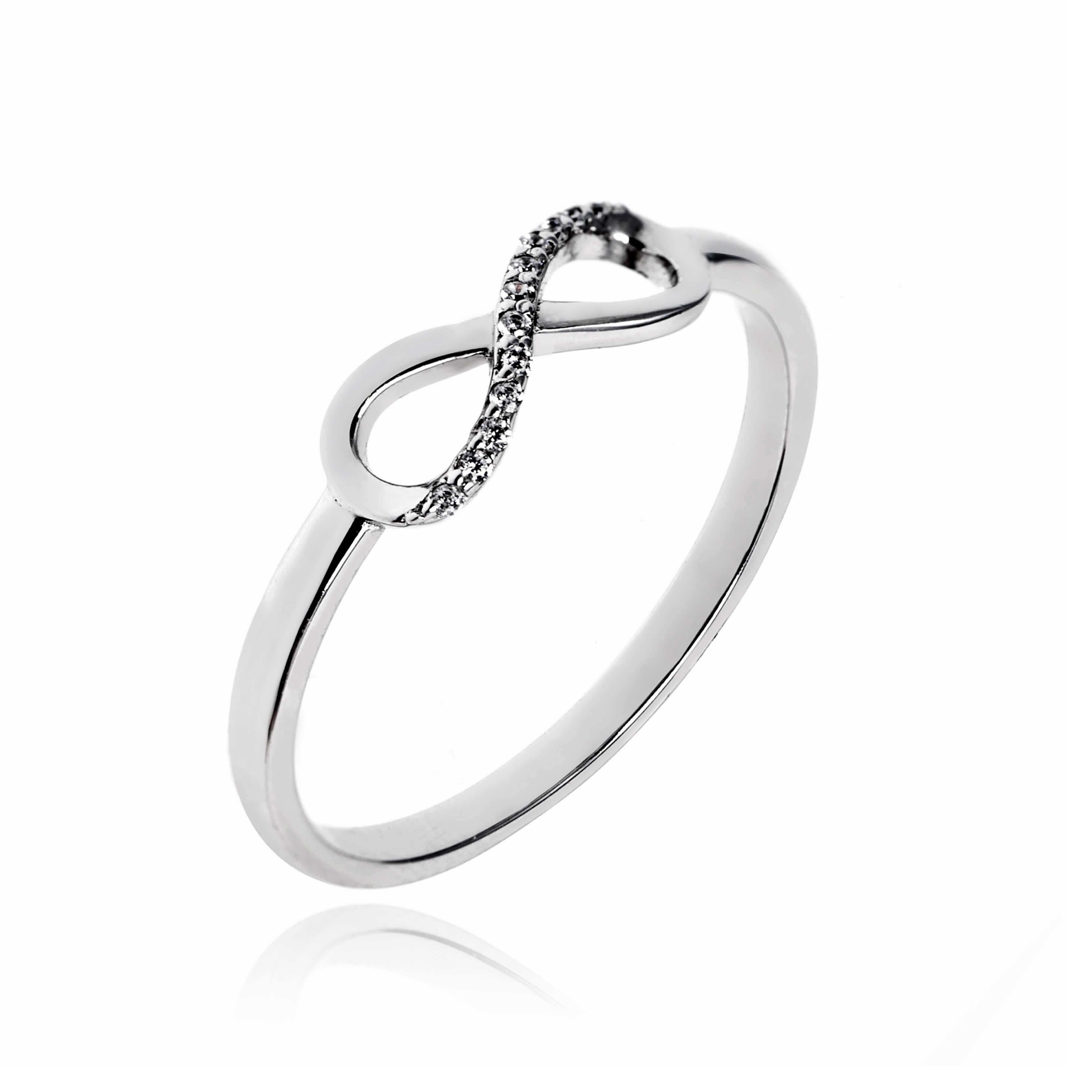 SORTIJA PLATA INFINITO CIRCONITA 13