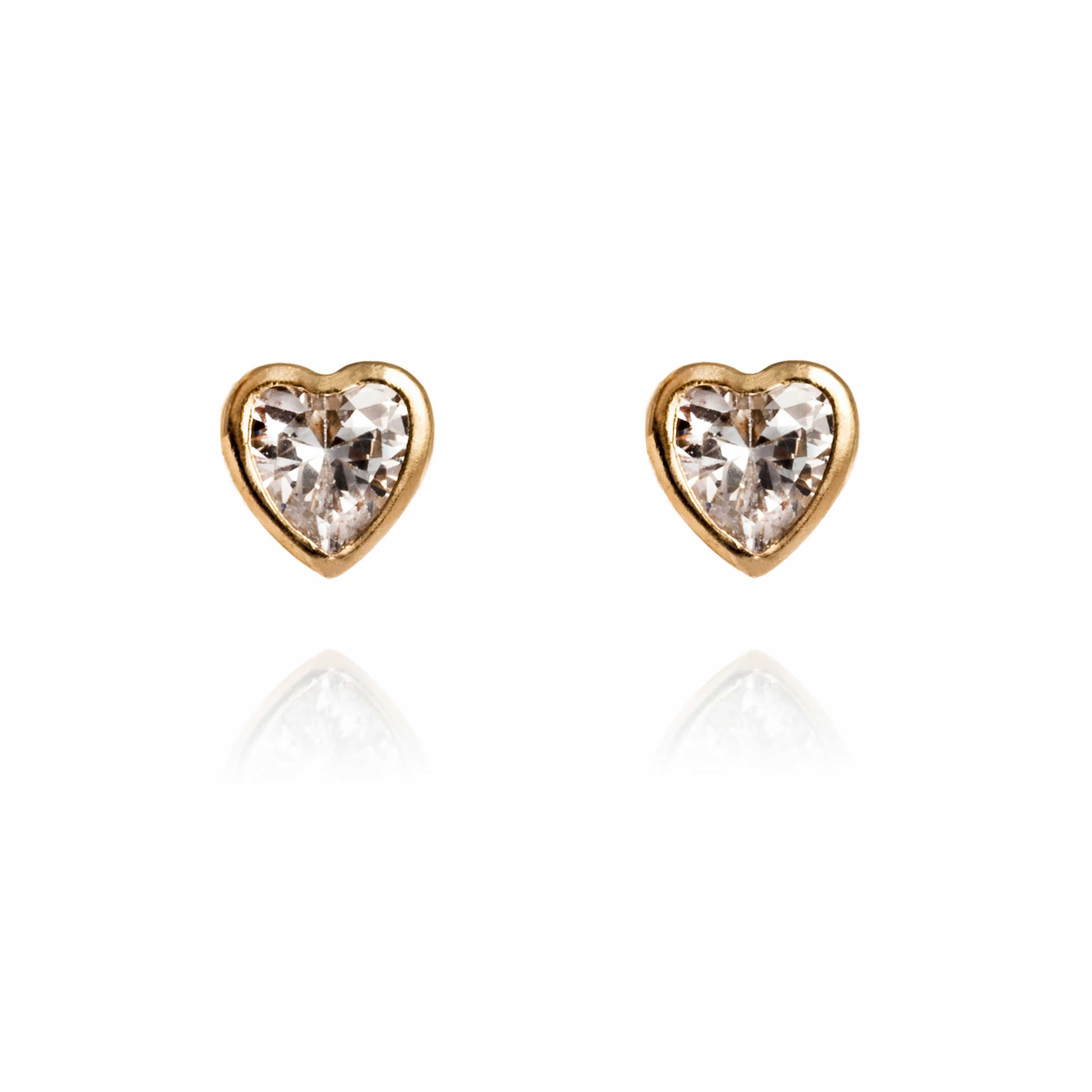 PENDIENTES 9K CORAZON 5MM