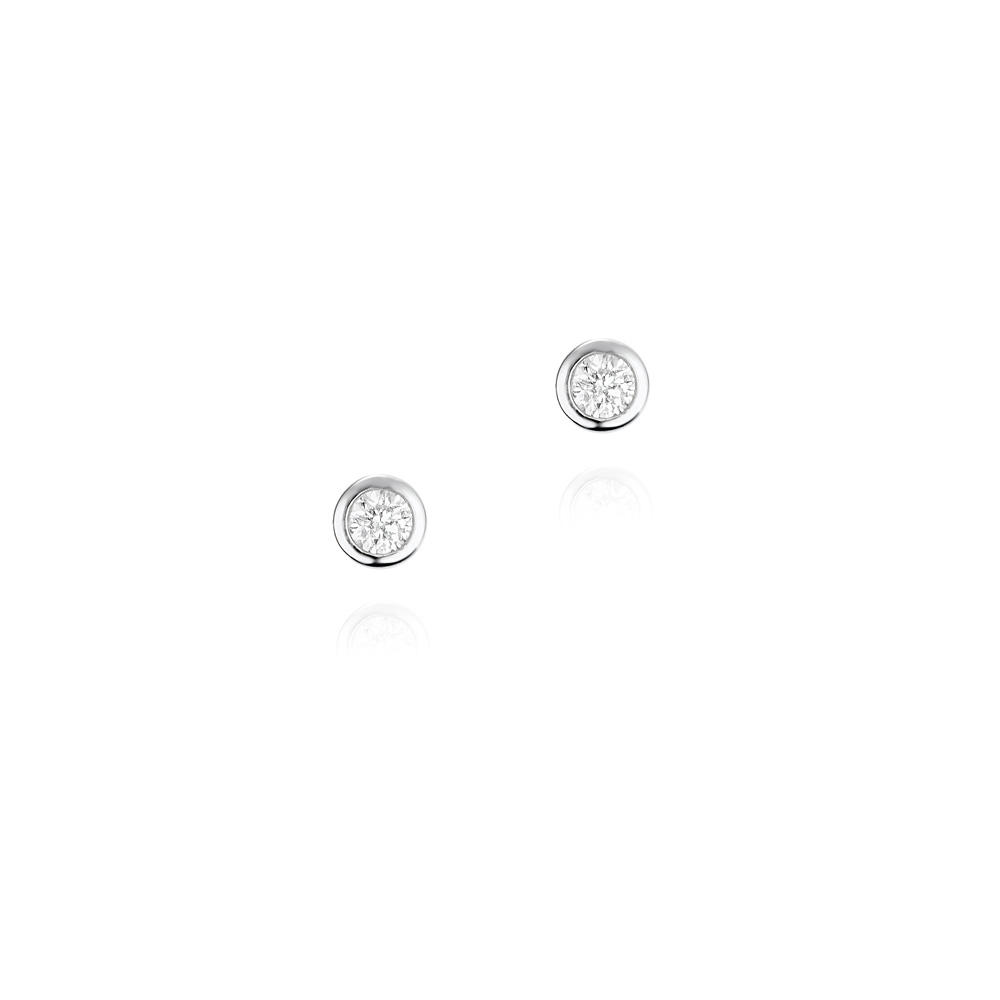 ** PENDIENTES O/B BTES CHATON 0.06 CT