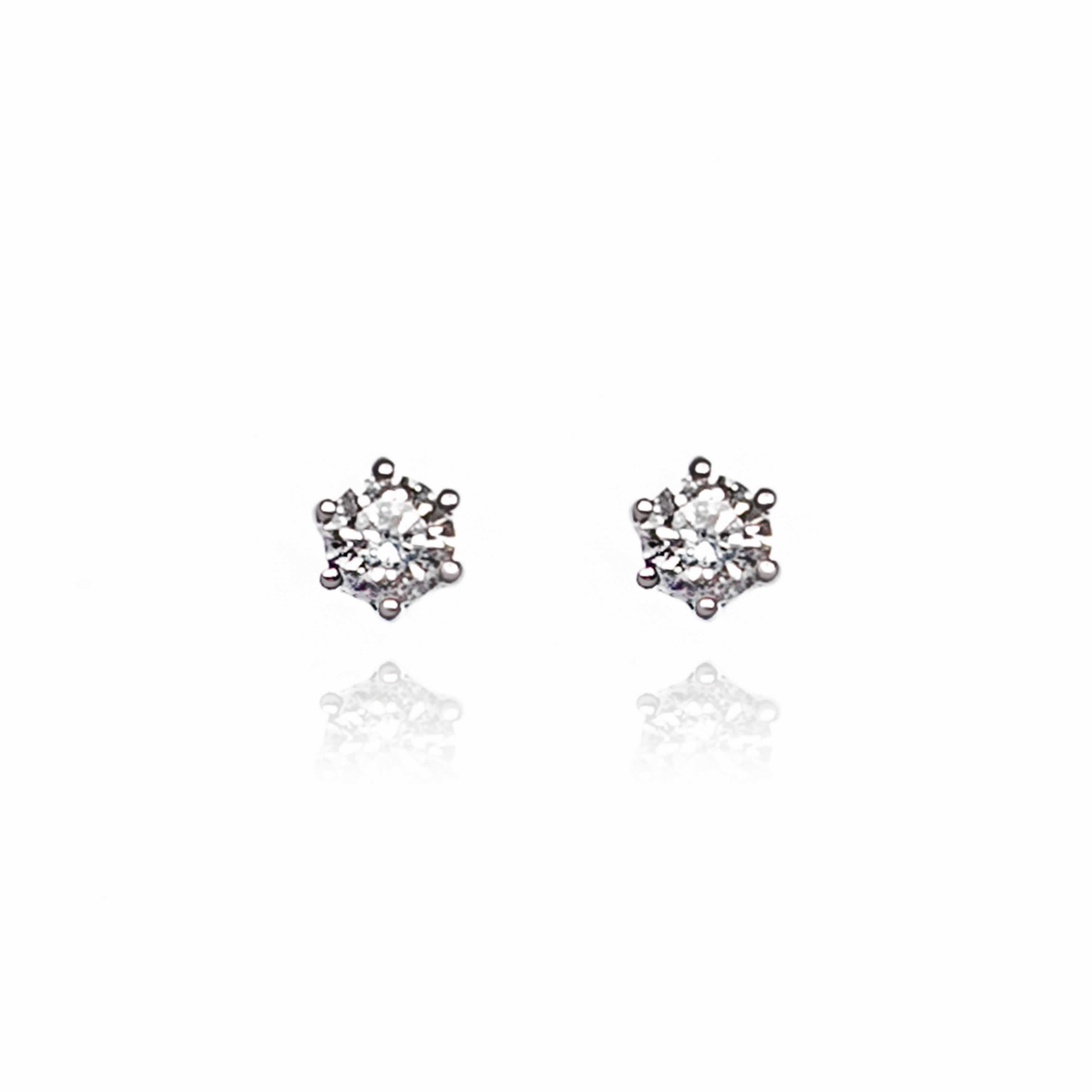 **PENDIENTES O/B GARRAS 0.10 CT