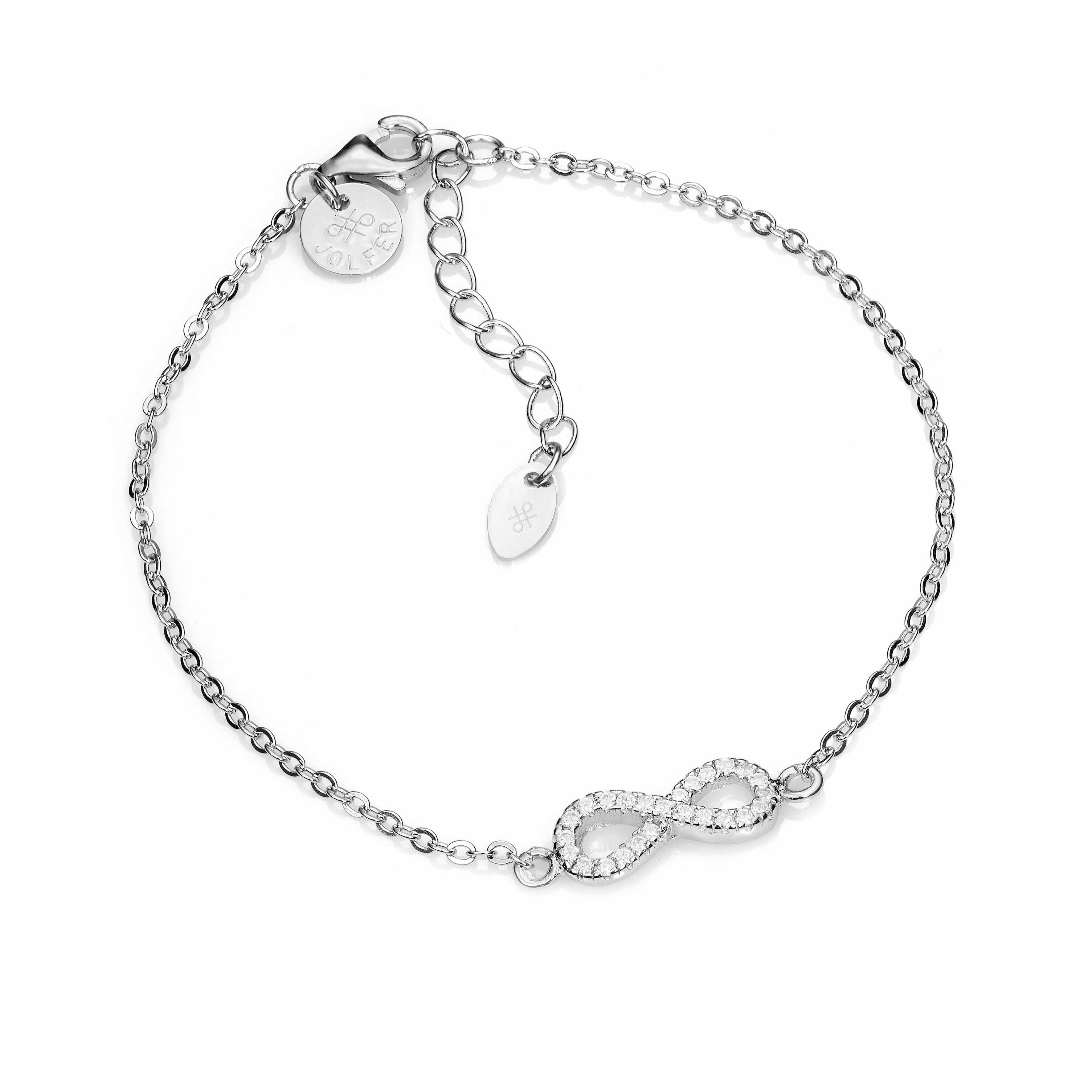 PULSERA PLATA INFINITO CIRCONITA