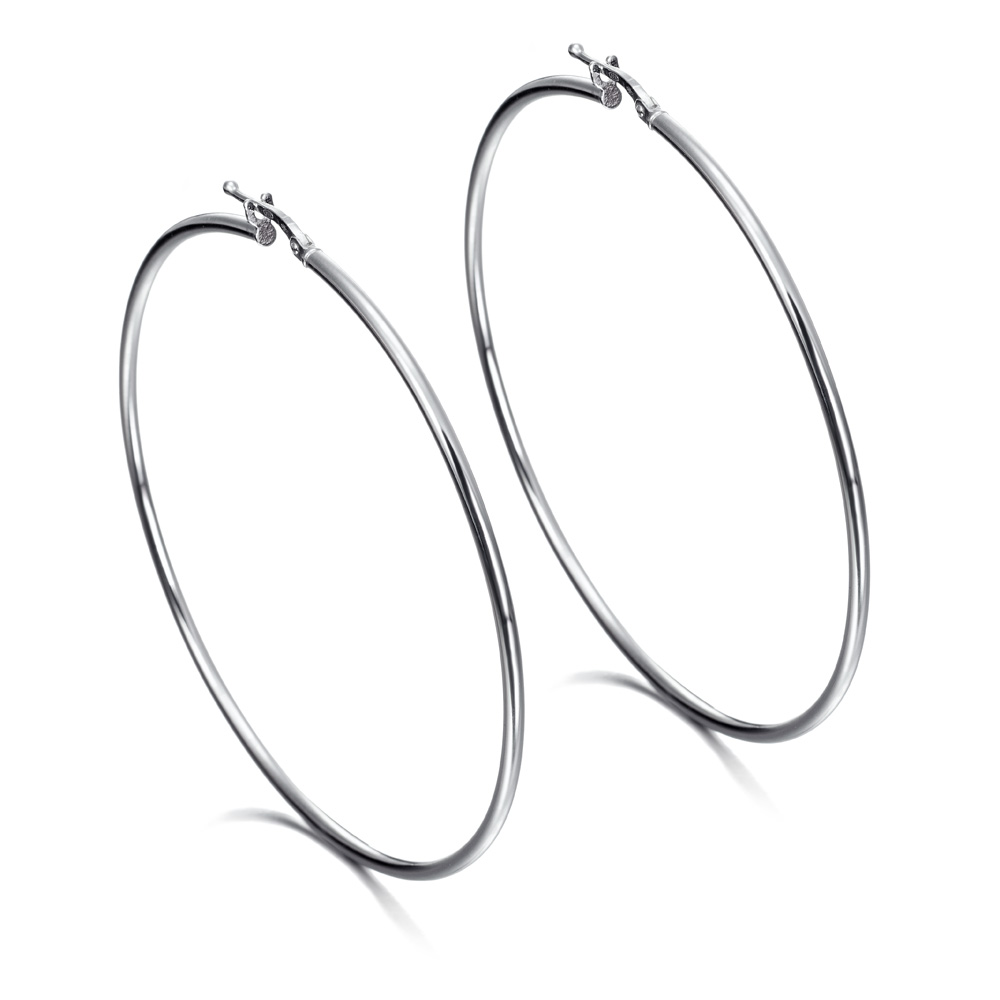 Aros de plata de 60mm de diámetro
