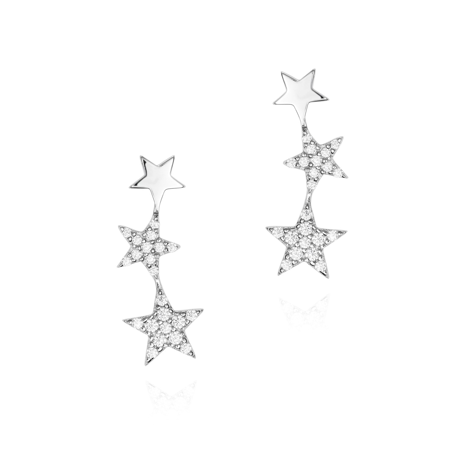 PEND. PLATA TRES ESTRELLAS CIRCONITAS