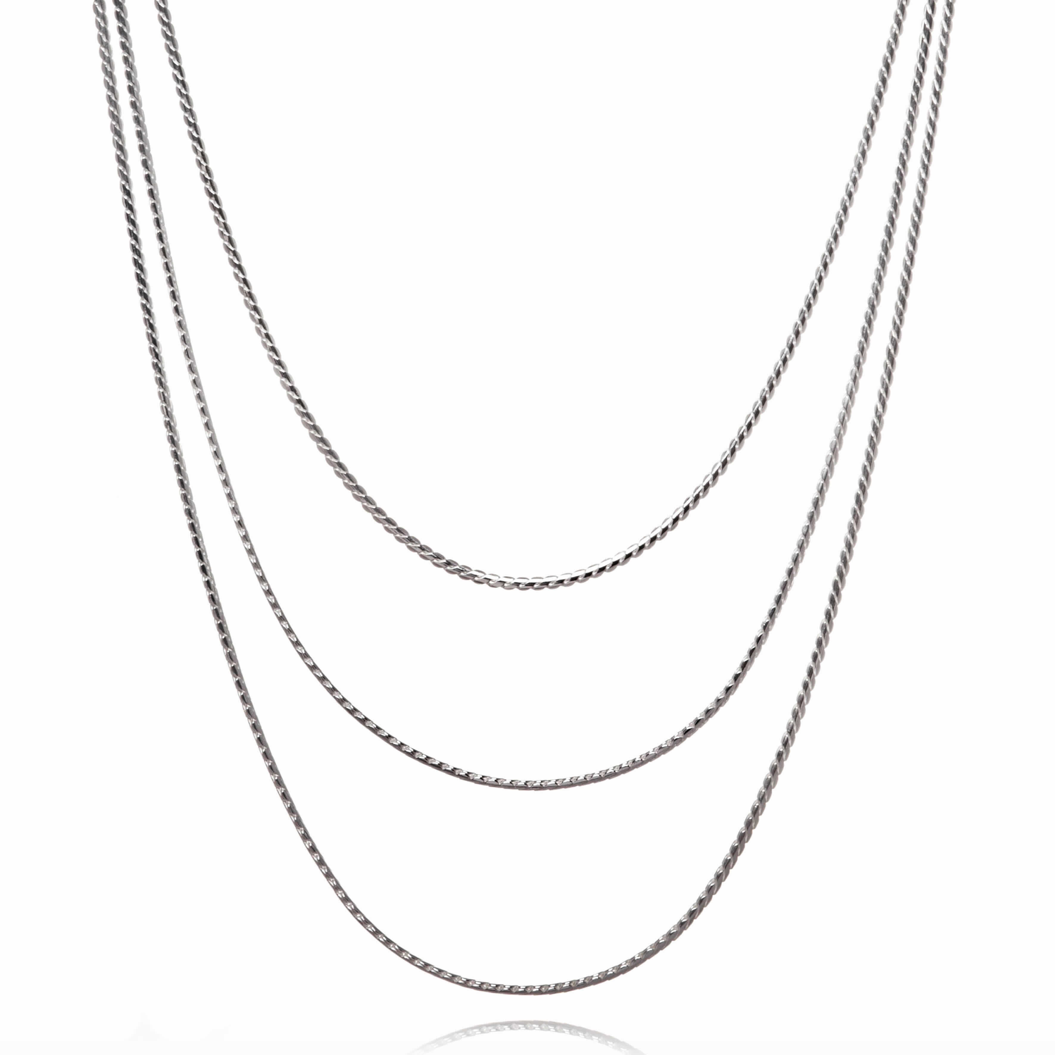 CADENA PLATA EGIPCIA 150 CMS