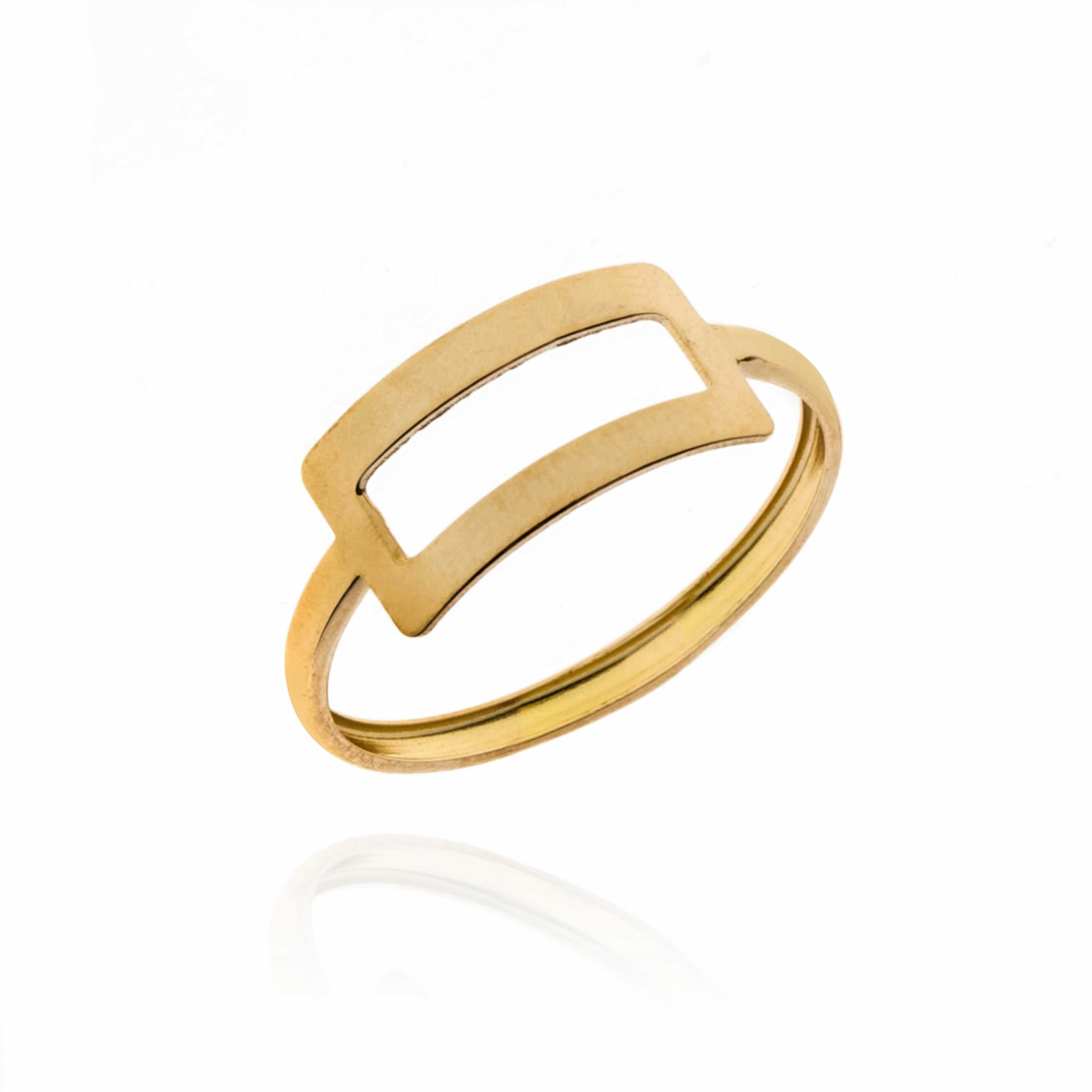 SORT. 18K O/A  MOTIVO RECTANGULAR 15