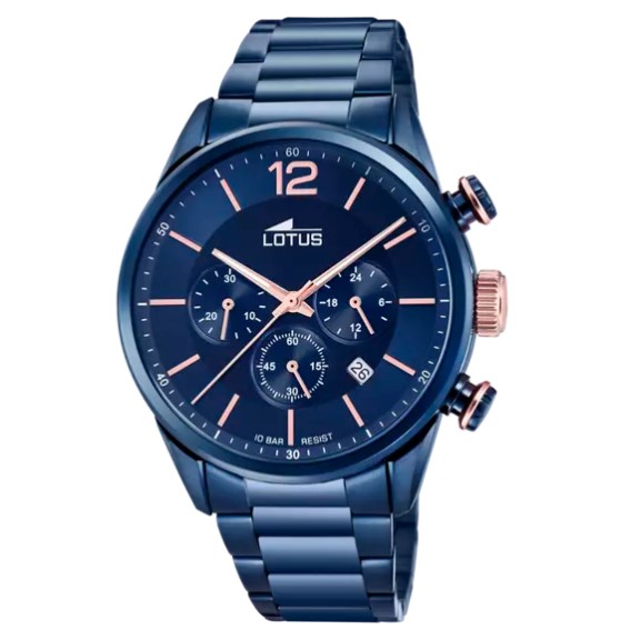 Reloj cronógrafo Lotus hombre acero 18680/2