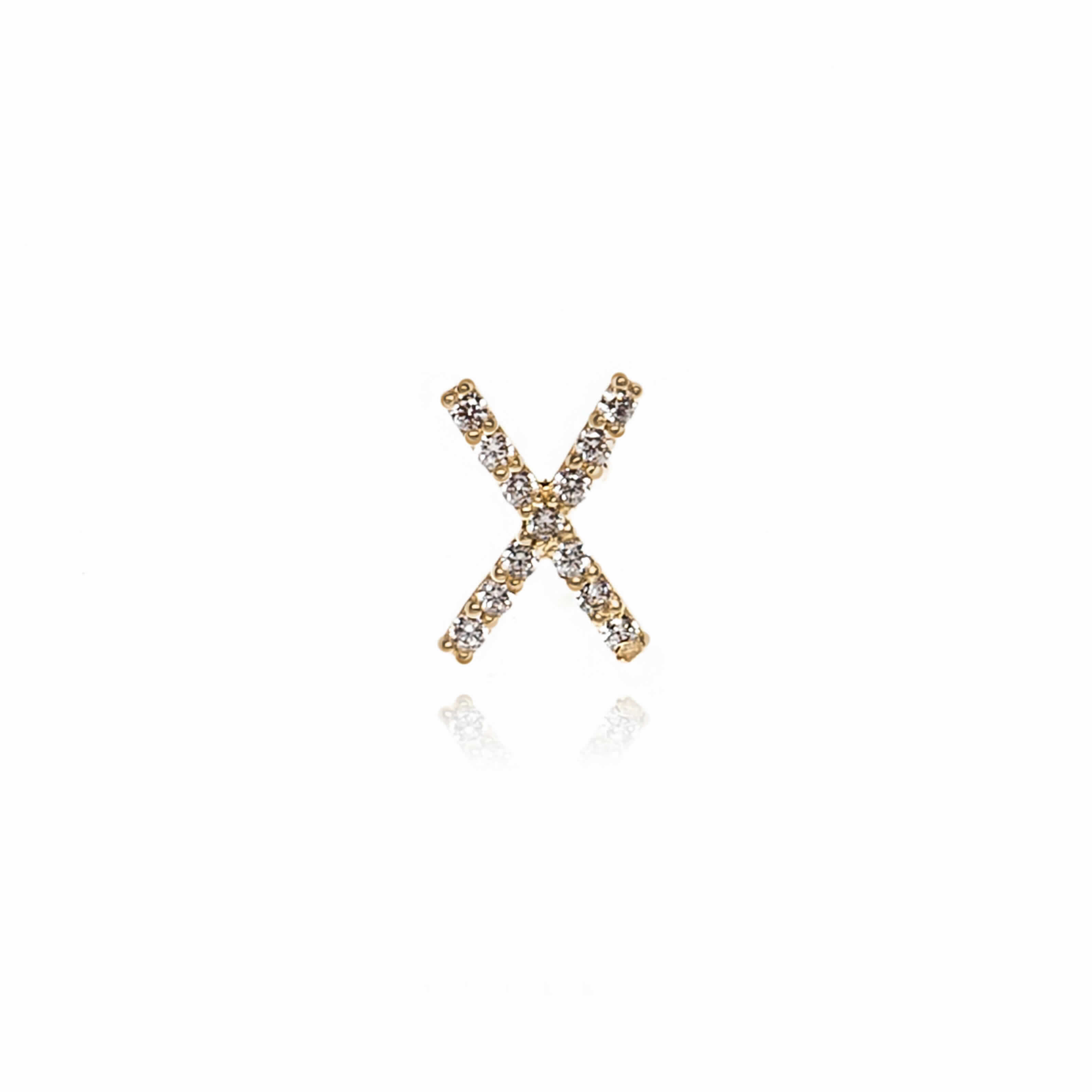 PIERCING O/A 9K CRUZADO CIRCONITA