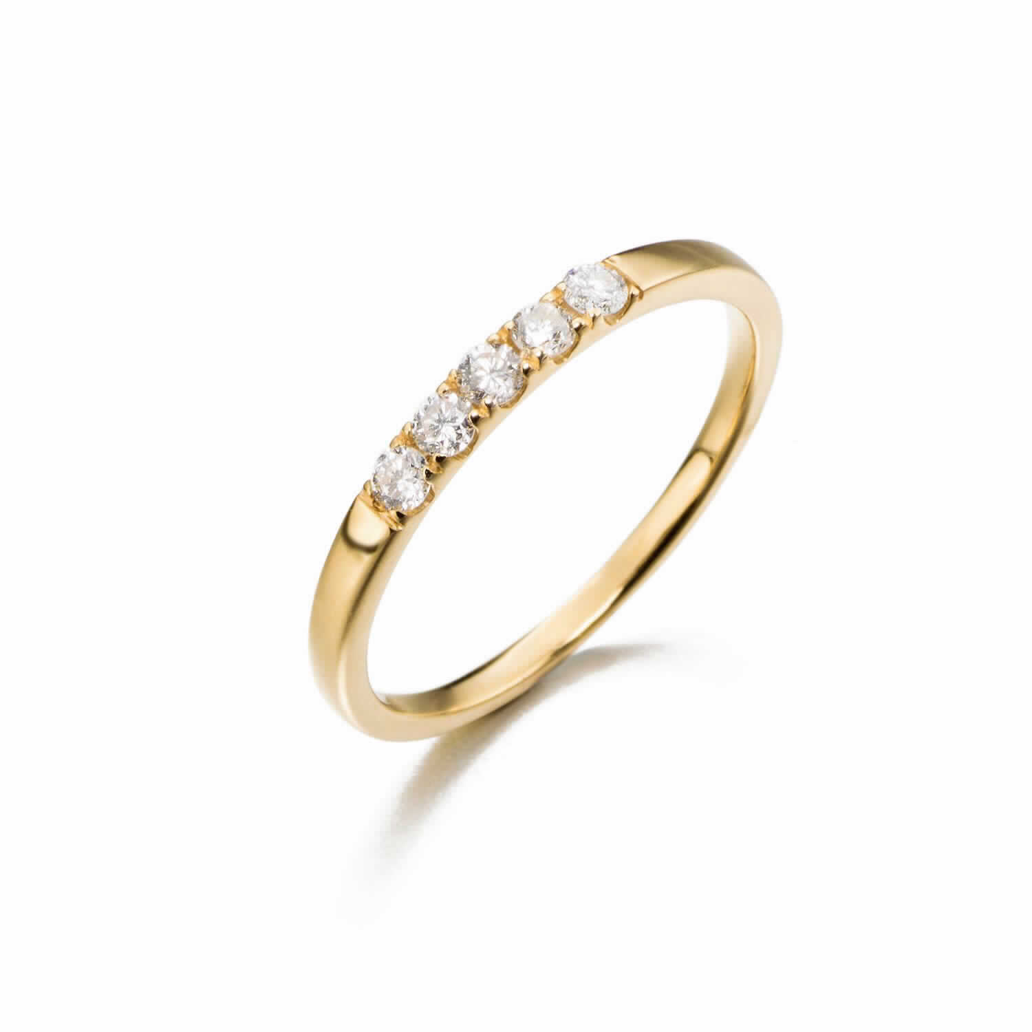 SORT. O/A 18K 1/2 ALIANZA BTES (0.18CT)