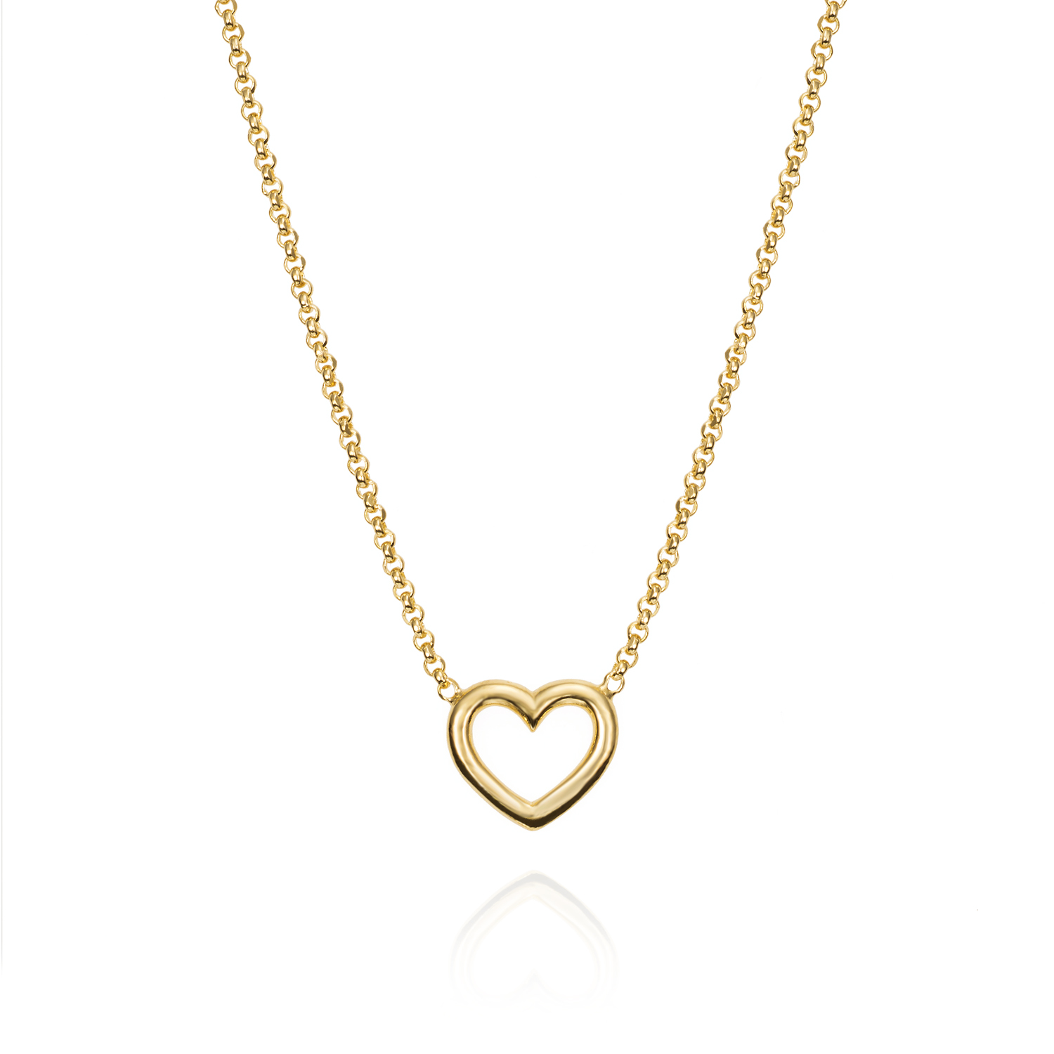 CADENA PLATA CHAP. CORAZON LISO