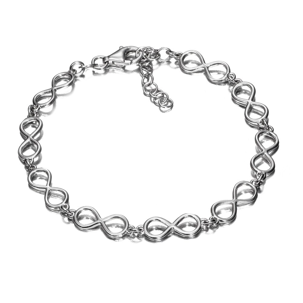 PULSERA PLATA INFINITOS