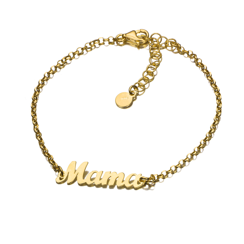 PULSERA PLATA CHAP. MAMA