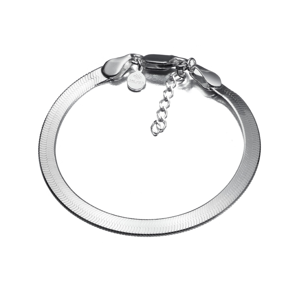 PULSERA PLATA PLANA 50 x 16cm