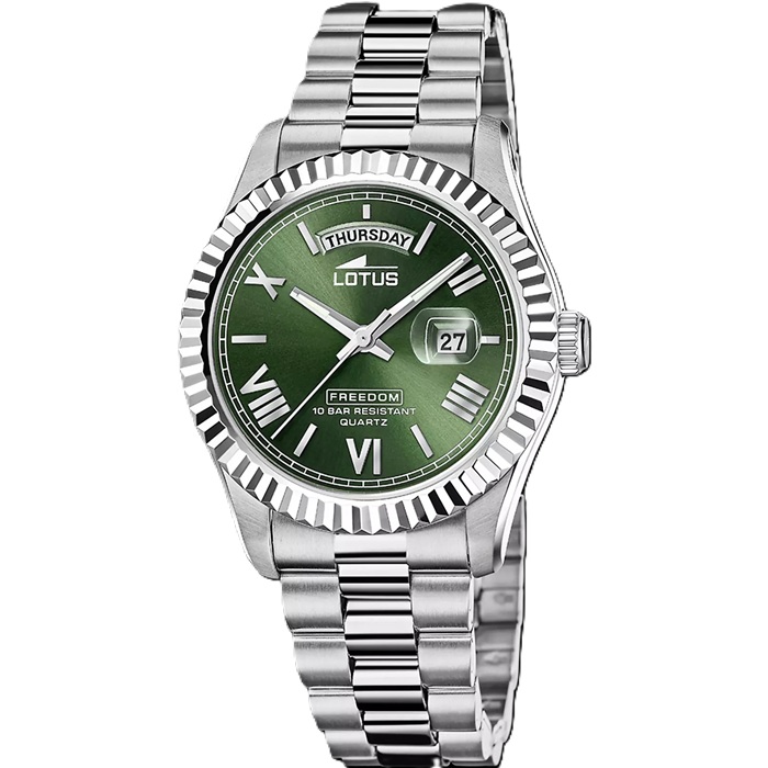 Reloj 3 agujas Lotus hombre acero 18854/3