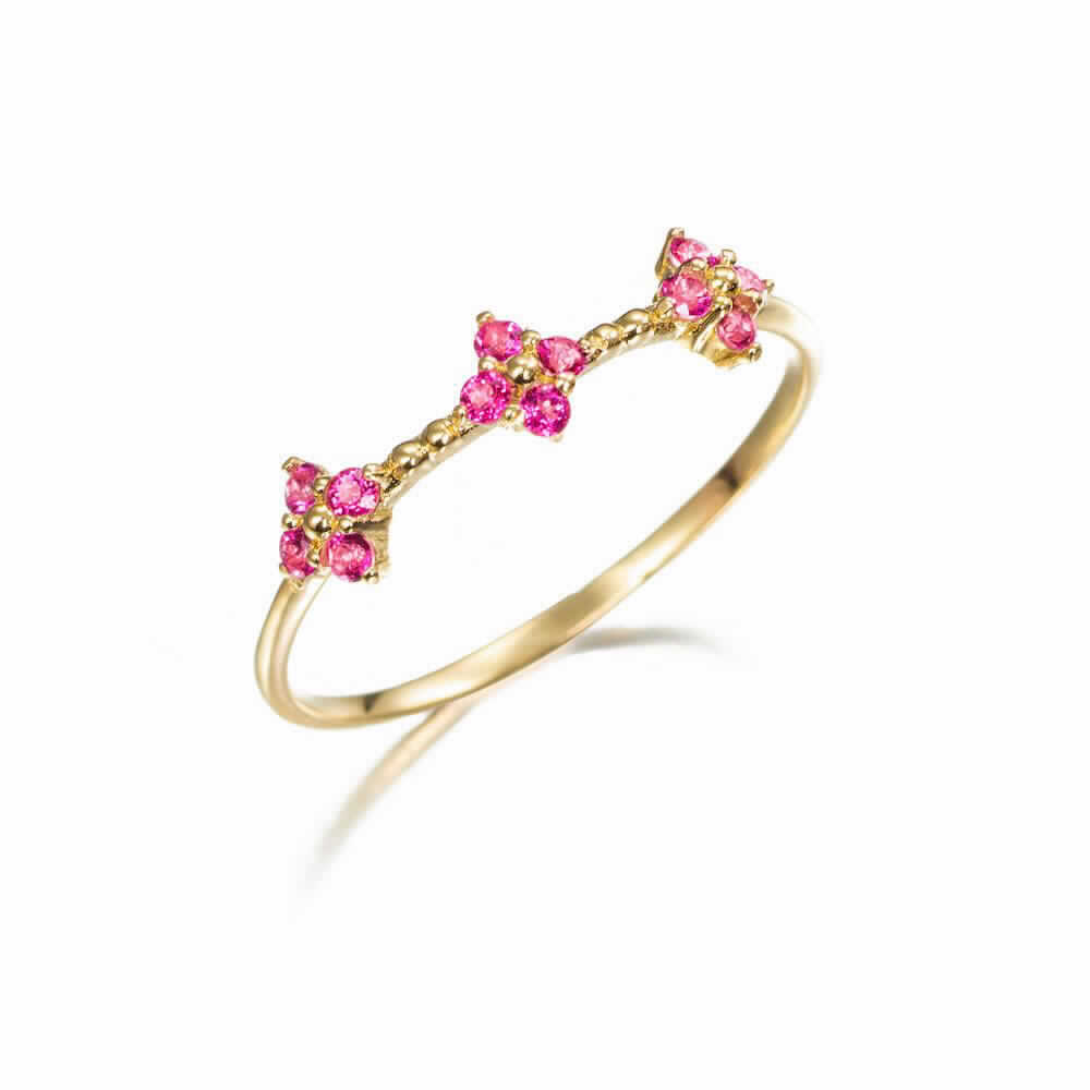 SORT.18K O/A 3 FLORES TOPACIO ROSA 15