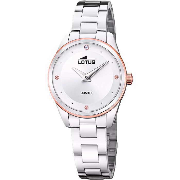 Reloj 2 agujas Lotus mujer acero 18795/1
