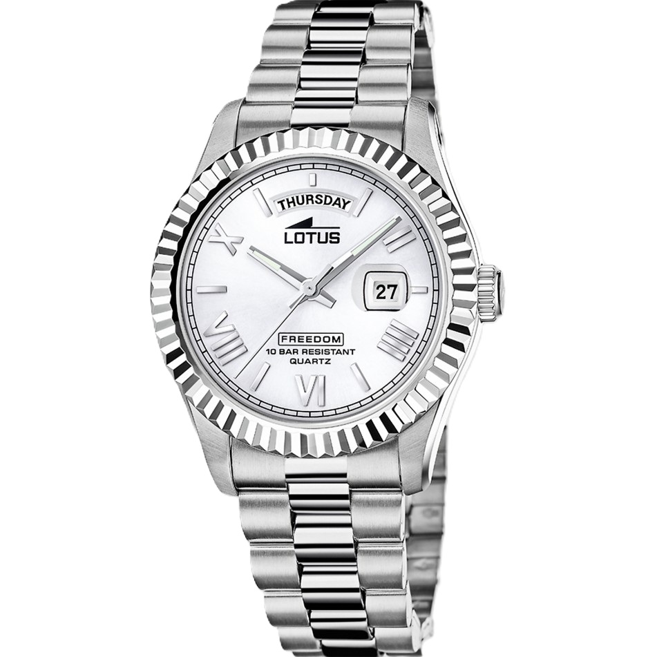 Reloj 3 agujas Lotus mujer acero 18854/1