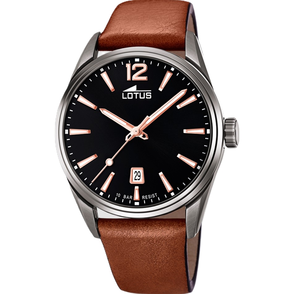 Reloj 3 agujas Lotus hombre piel 18685/2
