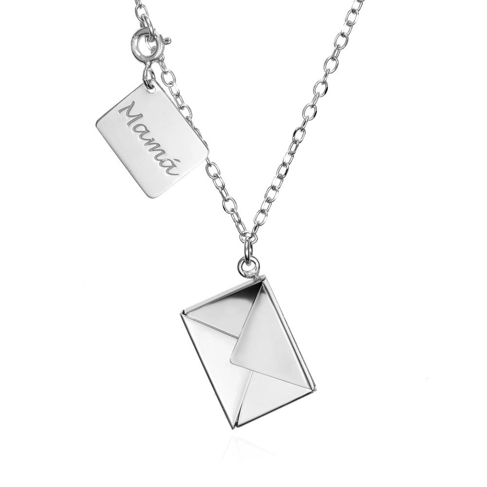 CADENA PLATA SOBRE MAMA