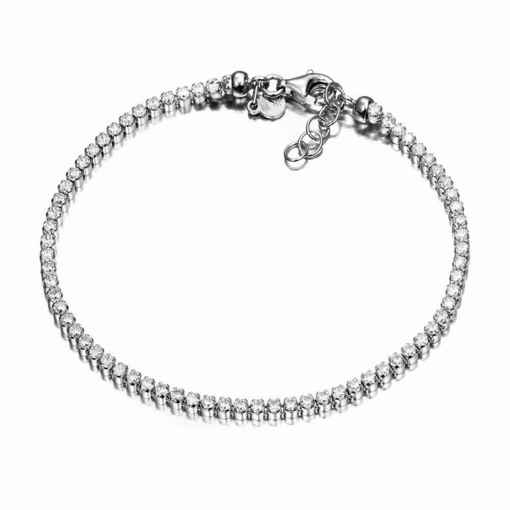 PULSERA PLATA RIVIERE CIRCONITAS