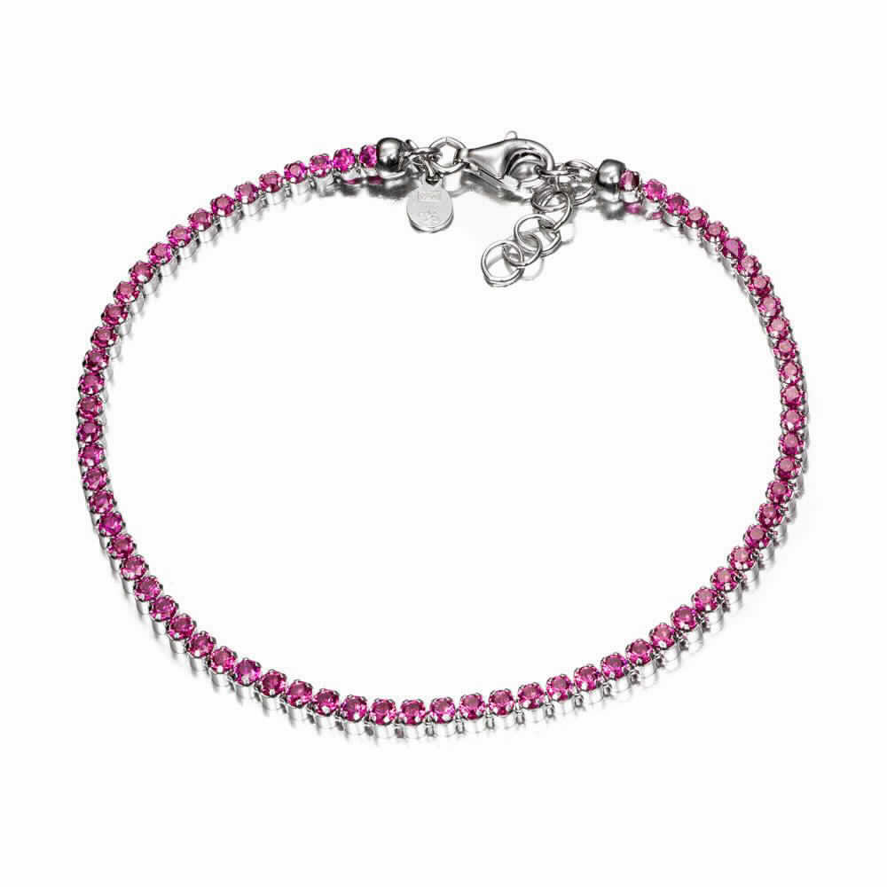 PULSERA PLATA RIVIERE P/ROSA