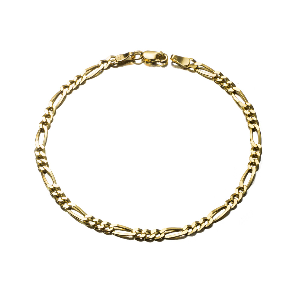 PULSERA O/A 18K 3X1 19CM (C 80)