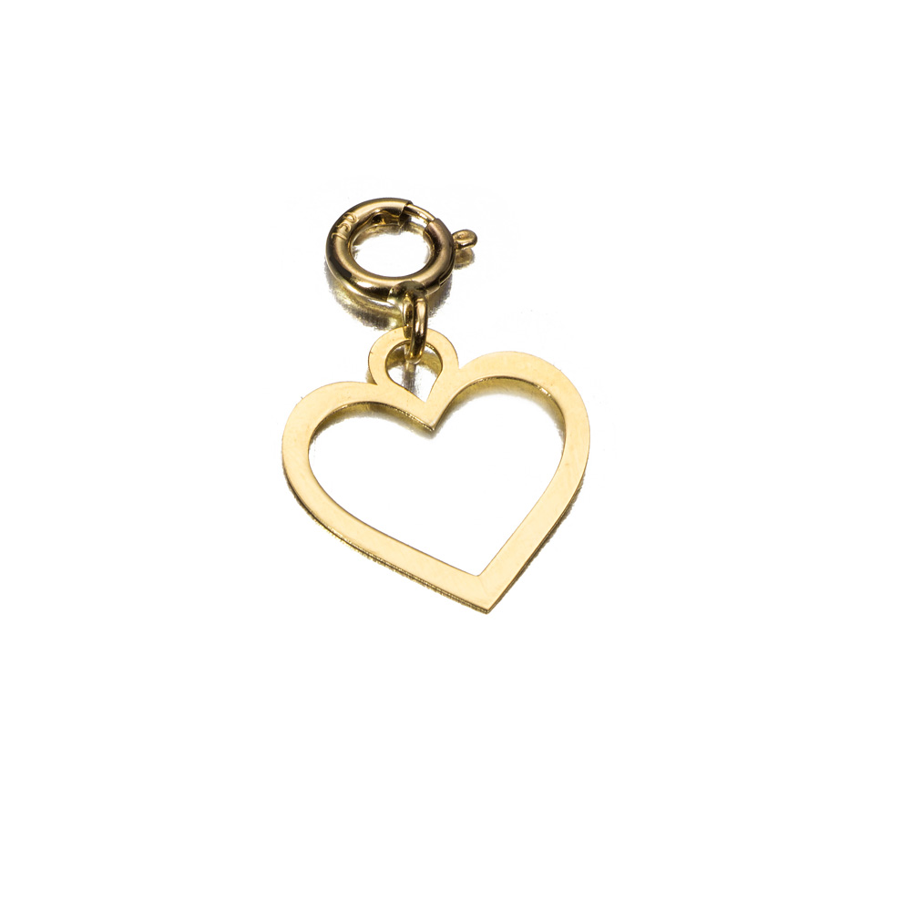 COLG.18K O/A CORAZON 10MM CON REASA