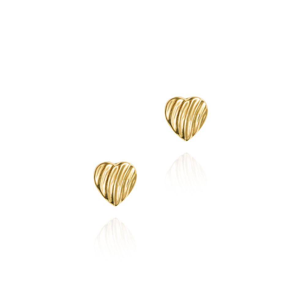 PEND.18K O/A CORAZON GALLONADO