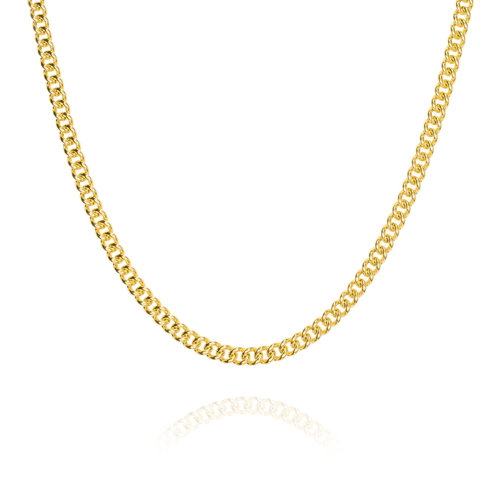 COLLAR O/A 18K BARBADO 3,50MM 45CM