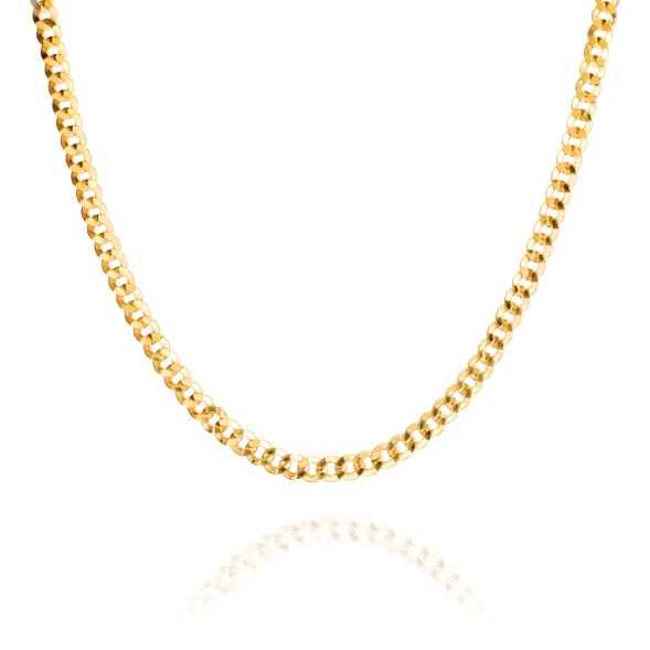 COLL.O/A 18K BARBAD.PLANO 3,90MM 45CM