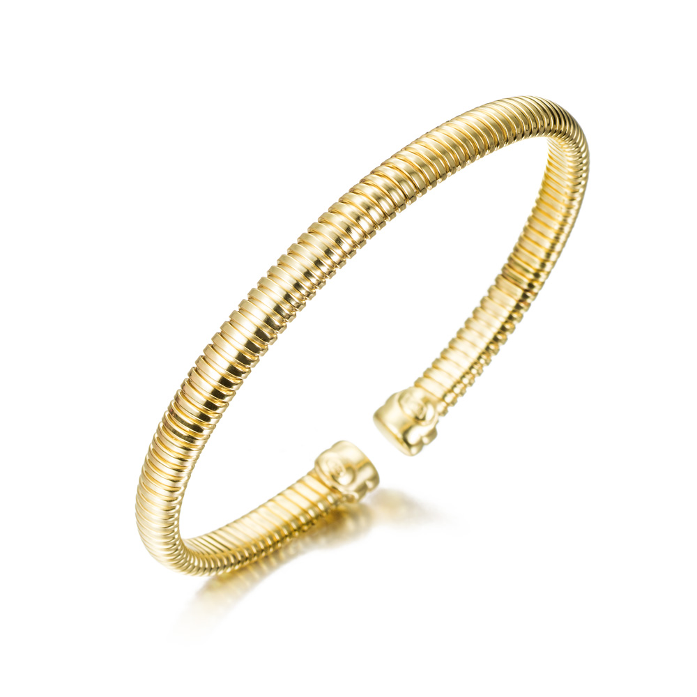 PULSERA PLATA CHAP. GALLON ABIERTA