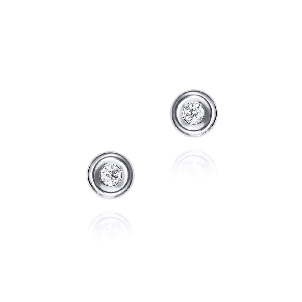 PEND. O/B 18K CHATON BTES 0.10