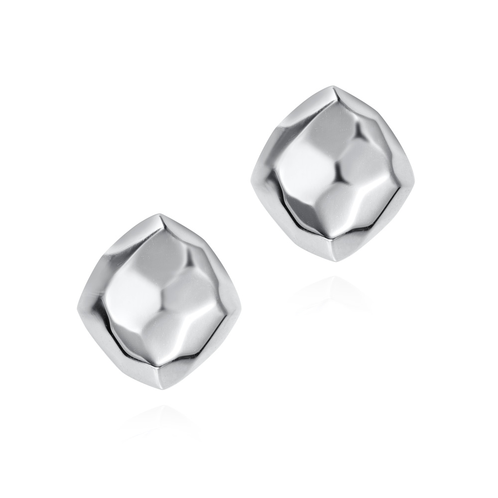 Pendientes cortos de plata