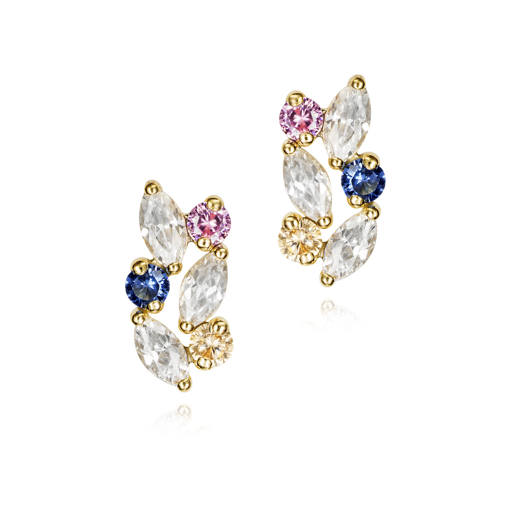 PEND. 9K O/A CIRCONITAS BLANCA/COLOR