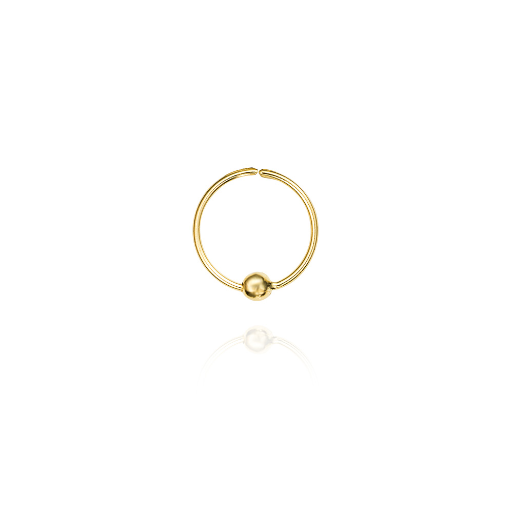 PIERCING NARIZ O/A 18K ARO CON BOLA