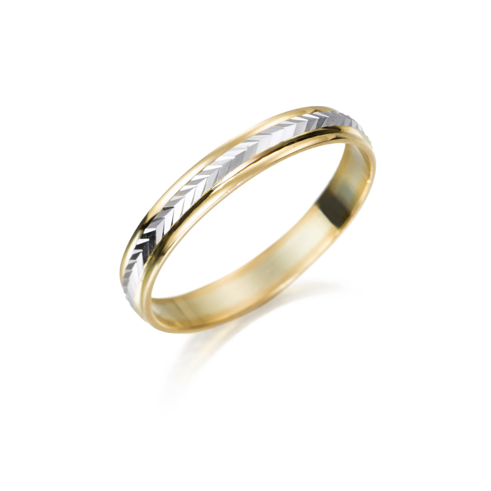 ALIANZA ORO 18K BIC.ESPIGA 3MM 14