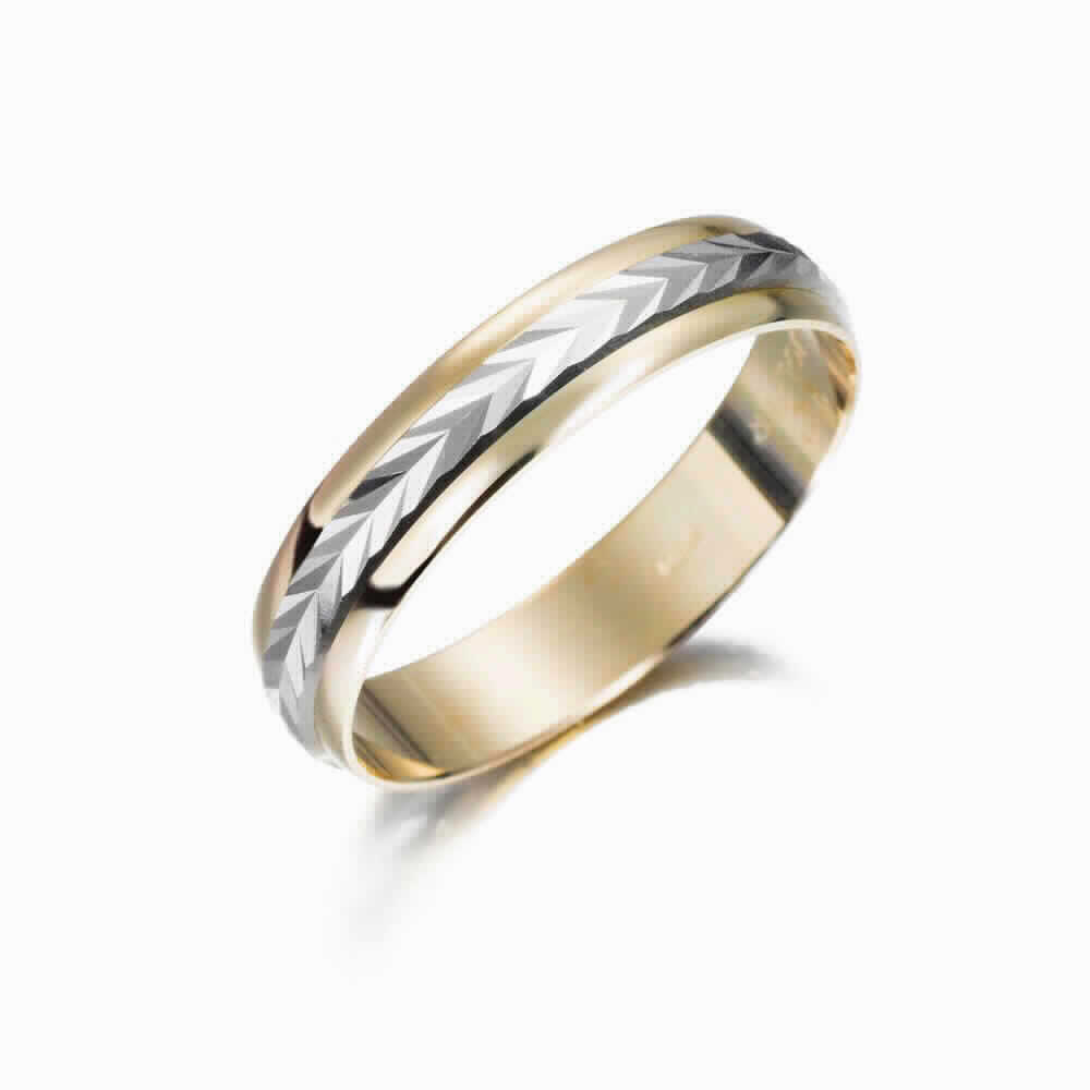 ALIANZA ORO 18K BIC ESPIGA 4MM LIGERA 14