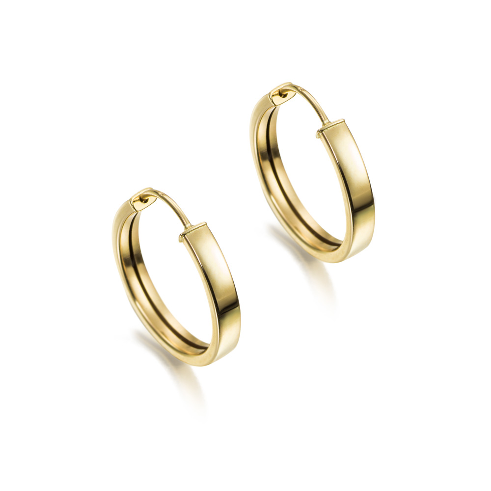 PEND.CRIOLLA 9K CUAD.PLANA 3MM/15MMD
