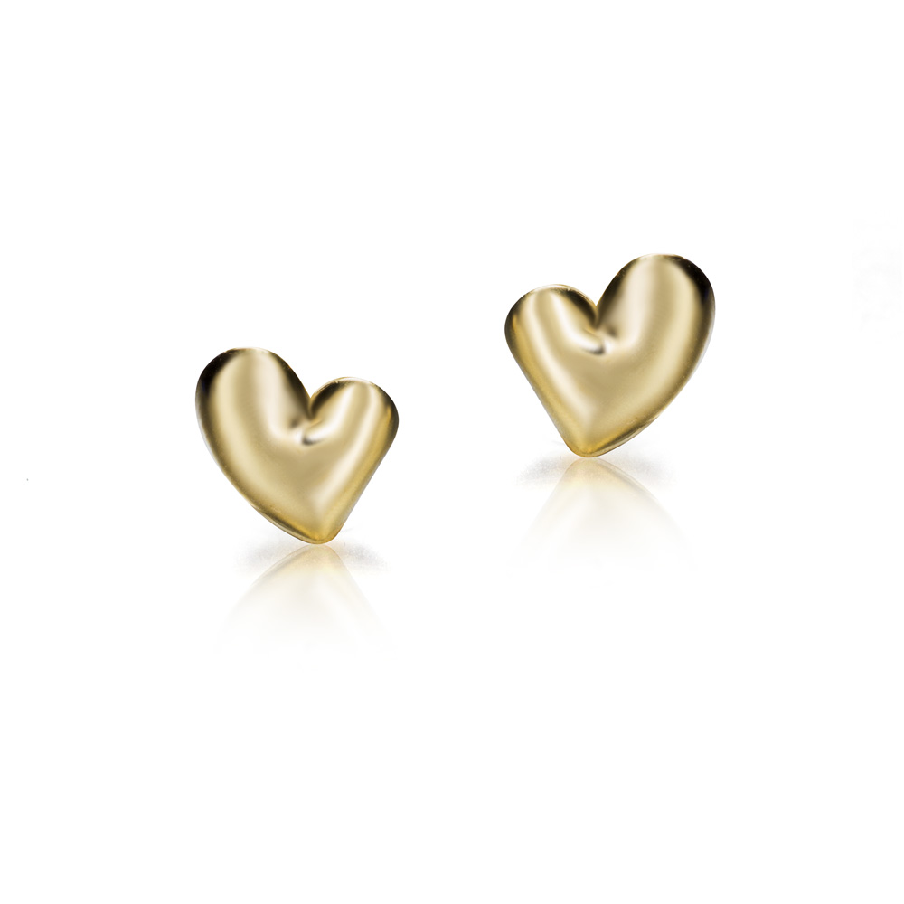 PEND.18K O/A FORMA CORAZON LISO