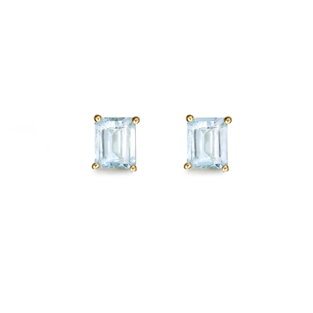 PEND. O/A 18K AGUAMARINA 5X4