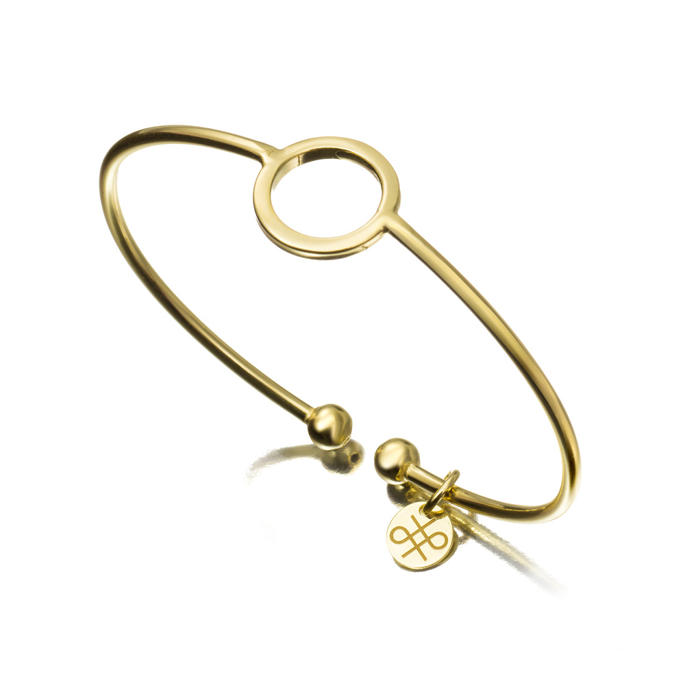 PULSERA PLATA CHAP.CIRCULO CENTRO
