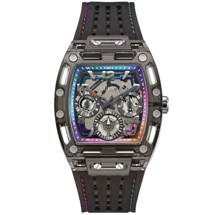 Reloj multifunción Guess hombre silicona GW0499G14